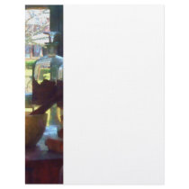 Mortar, Pestle and Bottles by Window Letterhead Template