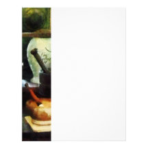 Mortar, Pestles and White Jars Customized Letterhead