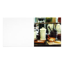 Mortar, Pestles and White Jars Photo Card