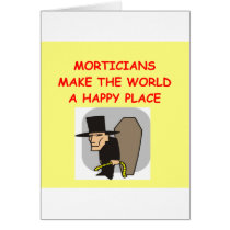 mortician card