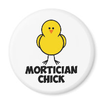 Mortician Chick Fridge Magnets