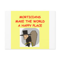 mortician postcards
