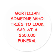 MORTician Round Sticker