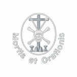 Mortis et Orationis symbol embroidered shirts
