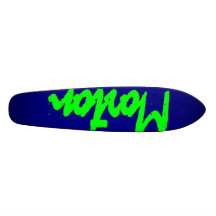 morton og lime/dark blue deck skate board deck