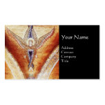 MOSAIC ANGEL MONOGRAM Black Business Card