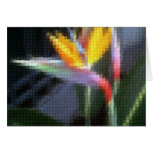 Mosaic Bird of Paradise 10 Card