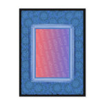 Mosaic Blue Picture Postcard