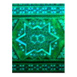 Mosaic Box Green Post Cards