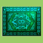 Mosaic Box Green postcards