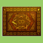 Mosaic Box in Brown postcards