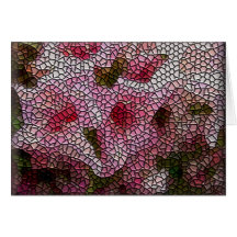 Mosaic Flowers Note Card