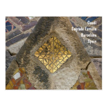 Mosaic from the Sagrada Familia Post Card