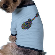 Mosaic Mandolin Doggie Tshirt