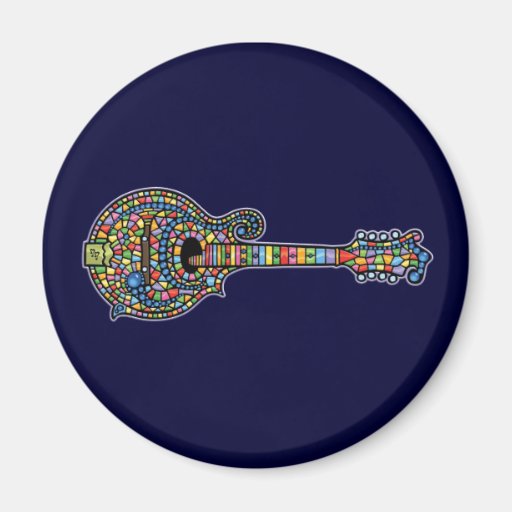 Mosaic Mandolin Magnets