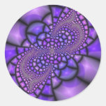 Mosaic Purple Flower Sticker