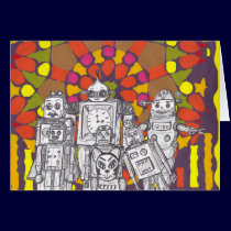 Mosaic Robots 1 Card cards