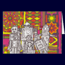Mosaic Robots 2 cards