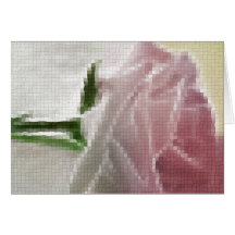 Mosaic Single Pink Rose Basics Cards