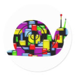 mosaic snail stickers