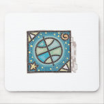 "Mosaic Tile Earth" design Mouse Pads