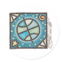 "Mosaic Tile Earth" design stickers