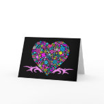Mosaic Tribal Valentine's Day Card