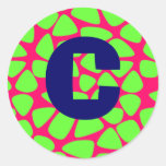 Mosaïque colorée de cirque autocollants