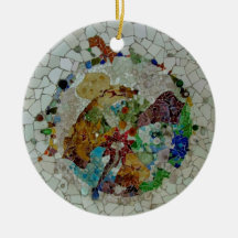 Mosaïque de Gaudi Ornement De Noël