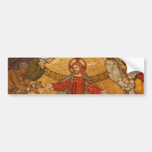 Mosaïque d'église - Jésus-Christ Autocollants Pour Voiture