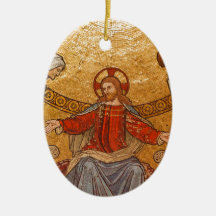 Mosaïque d'église - Jésus-Christ Ornements De Noël