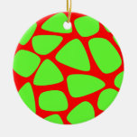 Mosaïque verte de Noël Ornements