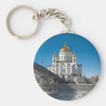 Moscow cathedral Christ the Saviour Keychains