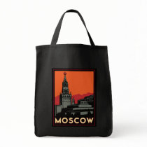 moscow russia kremlin art deco retro travel canvas bags