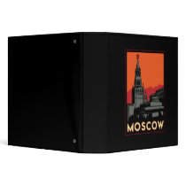 moscow russia kremlin art deco retro travel binder