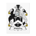 Moseley Family Crest postcards