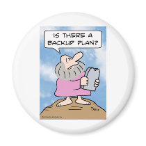 moses commandments backup plan refrigerator magnet