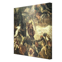 Moses Striking Water from the Rock, 1575 Stretched Canvas Print