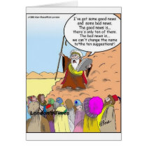 Moses & The Ten Suggestions Funny Gifts & Tees Card