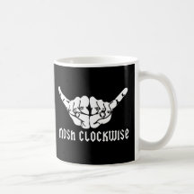 Mosh Clockwise Black Coffee Mug