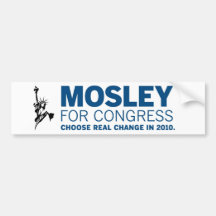 Mosley for Congress Sticker 1 Bumper Sticker