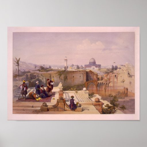 Mosque of Omar, showing the site of the temple Poster
