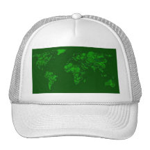 Moss green atlas trucker hats
