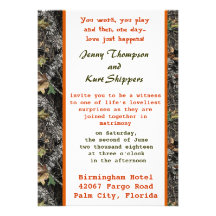 Moss Oak Wedding Invitation