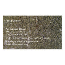 Mossy ground background business card templates