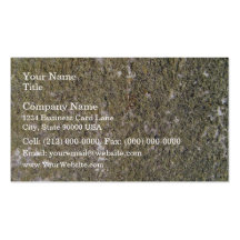 Mossy ground texture business card