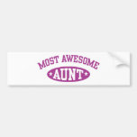 Most Awesome Aunt Bumper Sticker