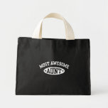 Most Awesome Aunt Canvas Bags