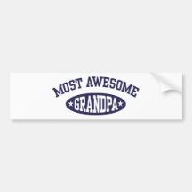 Most Awesome Grandpa Bumper Sticker
