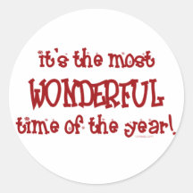 Most Wonderful Round Sticker